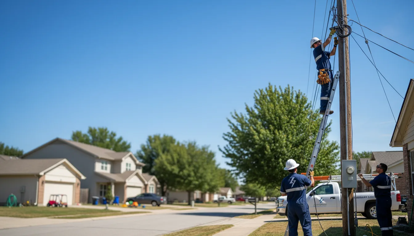 Residential electrician providing installation services in De Kalb, MS